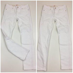 KATE SPADE New York White Gold Hardware Dark Pink Stitching Perry Street Jeans